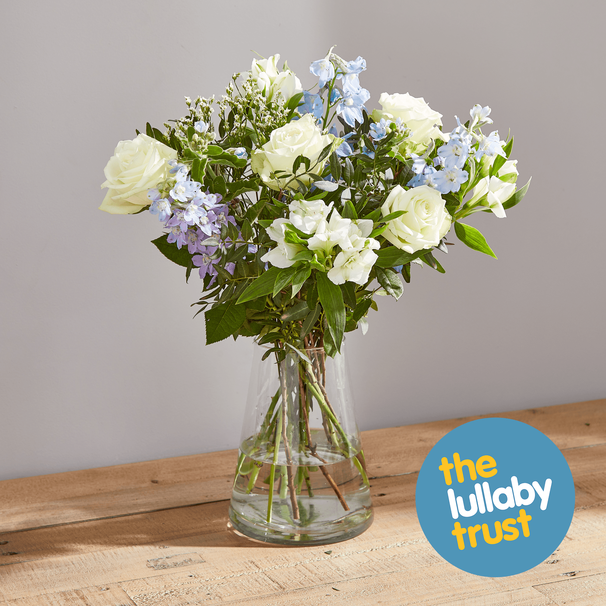 Send the Baby Boy bouquet | blue and white flowers | Arena Flowers