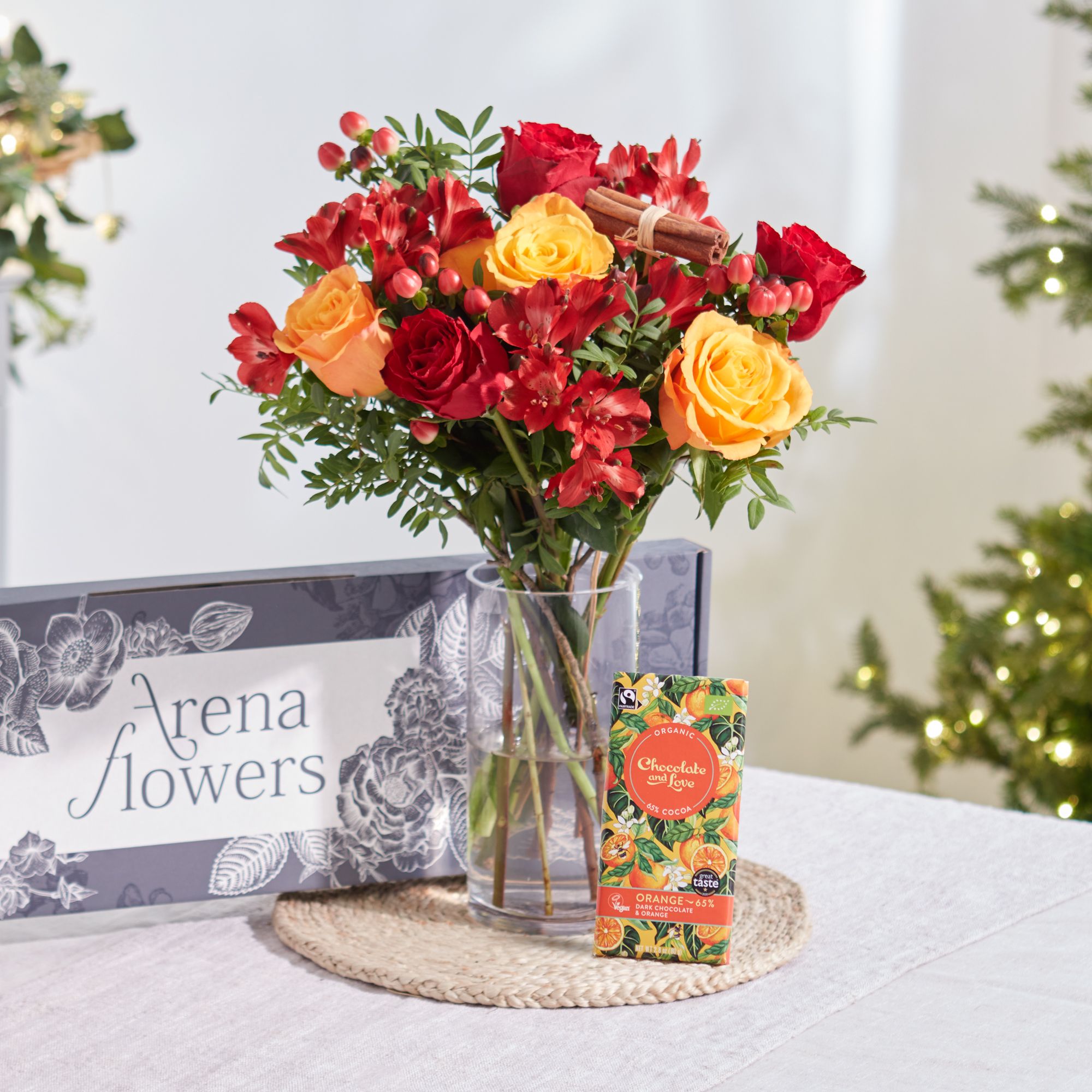 Send Letterbox Firelight Flowers and Chocolate | Arena Flowers
